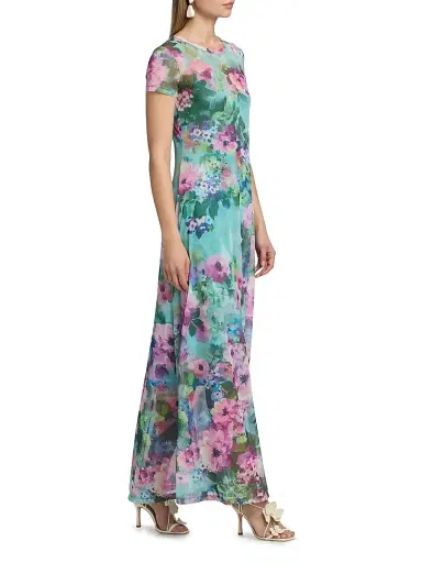 Johnny Was Women's Magnolia Meadow Mesh Maxi Dress - Magnolia Meadows | Thumbnail 4 Johnny Was Women's Magnolia Meadow Mesh Maxi Dress - Magnolia Meadows | Thumbnail 4