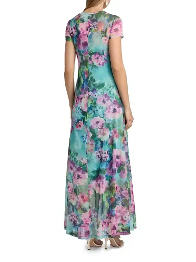 Johnny Was Women's Magnolia Meadow Mesh Maxi Dress - Magnolia Meadows | Thumbnail 5 Johnny Was Women's Magnolia Meadow Mesh Maxi Dress - Magnolia Meadows | Thumbnail 5