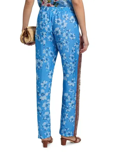 Johnny Was Women's Kanni Printed Elasticized Pants - Geneva Scarf | Thumbnail 5 Johnny Was Women's Kanni Printed Elasticized Pants - Geneva Scarf | Thumbnail 5