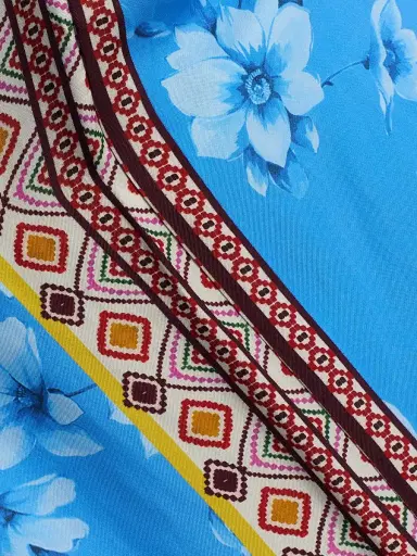 Johnny Was Women's Kanni Printed Elasticized Pants - Geneva Scarf | Thumbnail 7 Johnny Was Women's Kanni Printed Elasticized Pants - Geneva Scarf | Thumbnail 7