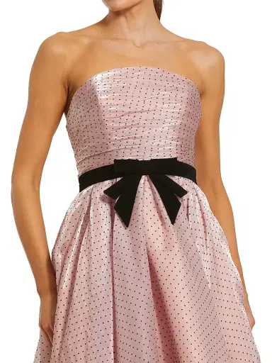 Mac Duggal Women's Polka Dot Strapless Organza Maxi Dress - Rose Pink | Thumbnail 3 Mac Duggal Women's Polka Dot Strapless Organza Maxi Dress - Rose Pink | Thumbnail 3