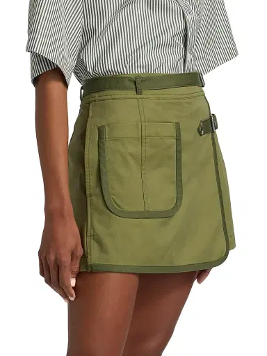DEREK LAM 10 CROSBY Women's Houston Cotton Twill Buckled Skort | Thumbnail 4 DEREK LAM 10 CROSBY Women's Houston Cotton Twill Buckled Skort | Thumbnail 4