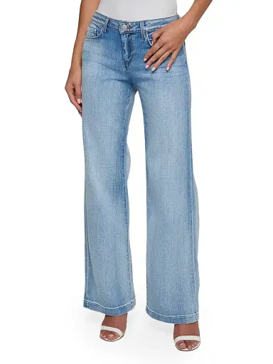 L'AGENCE Women's Joanne Low-Rise Wide-Leg Jeans - Dry Ice | Thumbnail 3 L'AGENCE Women's Joanne Low-Rise Wide-Leg Jeans - Dry Ice | Thumbnail 3