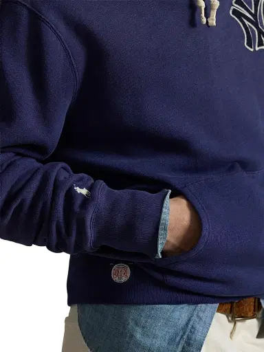 Polo Ralph Lauren Men's Yankees Vintage Fleece Hoodie | Thumbnail 5 Polo Ralph Lauren Men's Yankees Vintage Fleece Hoodie | Thumbnail 5