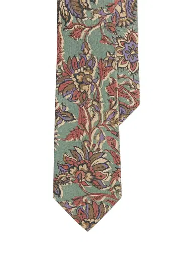 Ralph Lauren Purple Label Men's Paisley Silk-Linen Tie - Percy Paisley | Thumbnail 1 Ralph Lauren Purple Label Men's Paisley Silk-Linen Tie - Percy Paisley | Thumbnail 1