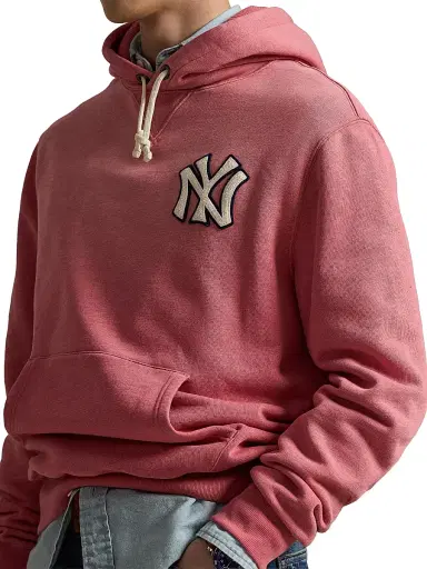 Polo Ralph Lauren Men's Yankees Vintage Fleece Hoodie | Thumbnail 5 Polo Ralph Lauren Men's Yankees Vintage Fleece Hoodie | Thumbnail 5