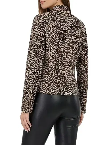 Gorski Women's Select Metis Suede Zip Jacket - Leopard - Size Large | Thumbnail 4 Gorski Women's Select Metis Suede Zip Jacket - Leopard - Size Large | Thumbnail 4