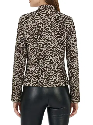 Gorski Women's Select Metis Suede Zip Jacket - Leopard - Size Large | Thumbnail 5 Gorski Women's Select Metis Suede Zip Jacket - Leopard - Size Large | Thumbnail 5