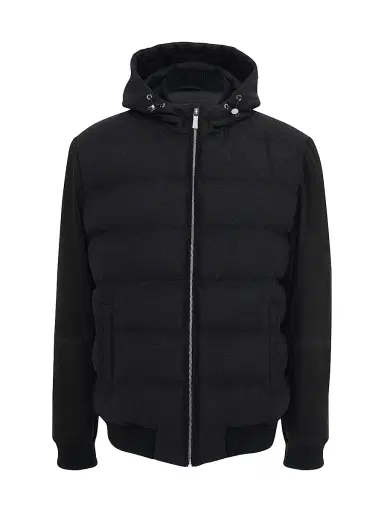 Gorski Men's Wool Parka with Select Nubuck Sleeves - Black - Size XXL | Thumbnail 1 Gorski Men's Wool Parka with Select Nubuck Sleeves - Black - Size XXL | Thumbnail 1