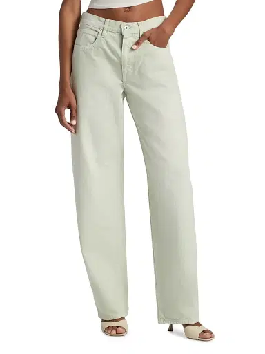 SLVRLAKE Women's Tess Straight-Leg Jeans - Vintage Aloe - Size 32 | Thumbnail 3 SLVRLAKE Women's Tess Straight-Leg Jeans - Vintage Aloe - Size 32 | Thumbnail 3