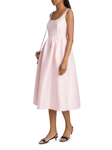Self-Portrait Women's Taffeta Sleeveless Midi-Dress | Thumbnail 4 Self-Portrait Women's Taffeta Sleeveless Midi-Dress | Thumbnail 4