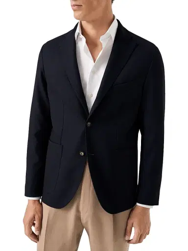 Eton Men's Lana Tech Soft Travel Jacket - Blue | Thumbnail 1 Eton Men's Lana Tech Soft Travel Jacket - Blue | Thumbnail 1