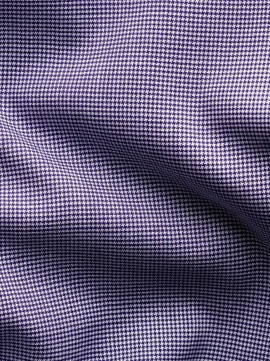 Eton Men's Contemporary-Fit Textured Cotton Piqué Shirt - Purple - Size 18 | Thumbnail 8 Eton Men's Contemporary-Fit Textured Cotton Piqué Shirt - Purple - Size 18 | Thumbnail 8