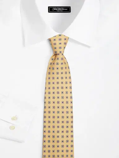 Isaia Men's Medallion Silk Tie | Thumbnail 2 Isaia Men's Medallion Silk Tie | Thumbnail 2