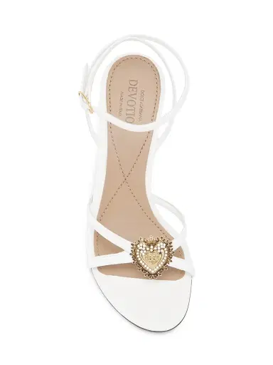 Dolce & Gabbana Women's Devotion 105MM Strappy Leather Sandals | Thumbnail 4 Dolce & Gabbana Women's Devotion 105MM Strappy Leather Sandals | Thumbnail 4