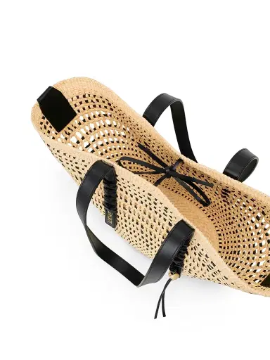 Loewe Women's x Paula's Ibiza Braided Raffia Basket Bag - Natural Black | Thumbnail 6 Loewe Women's x Paula's Ibiza Braided Raffia Basket Bag - Natural Black | Thumbnail 6