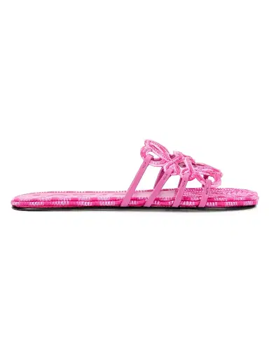 Loewe Women's x Paula's Ibiza Petal Anagram-Embroidered Sandals - Orchid - Size 11 | Thumbnail 1 Loewe Women's x Paula's Ibiza Petal Anagram-Embroidered Sandals - Orchid - Size 11 | Thumbnail 1