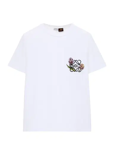 LOEWE Women's x Paula's Ibiza Cotton-Blend T-Shirt - White | Thumbnail 1 LOEWE Women's x Paula's Ibiza Cotton-Blend T-Shirt - White | Thumbnail 1