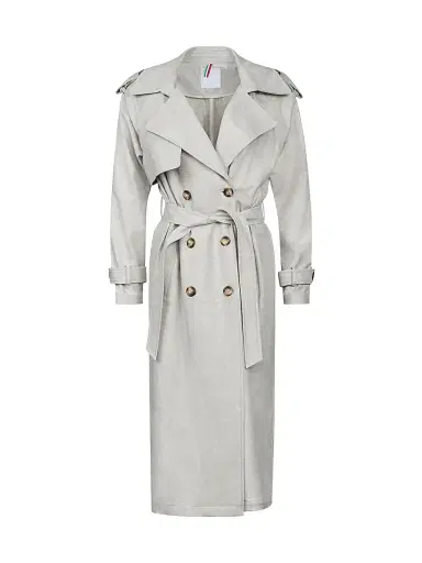 Gorski Women's Belted Trench Coat Crafted with Vitale Barberis Wool - Beige - Size XS | Thumbnail 1 Gorski Women's Belted Trench Coat Crafted with Vitale Barberis Wool - Beige - Size XS | Thumbnail 1