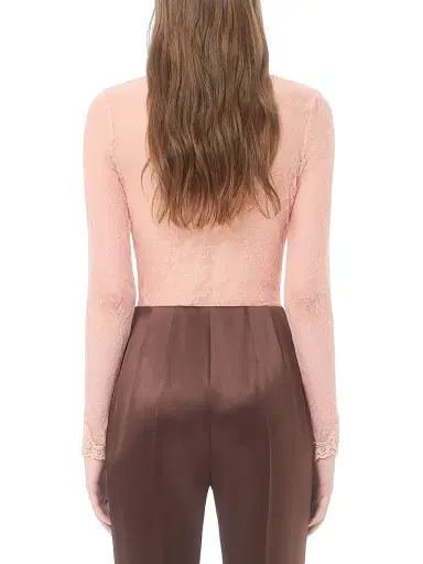 Valentino Garavani Women's Stretch Lace Bodysuit - Pink | Thumbnail 4 Valentino Garavani Women's Stretch Lace Bodysuit - Pink | Thumbnail 4