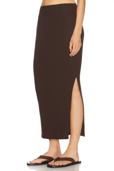 ENZA COSTA Silk Rib Essential Skirt | Thumbnail 3 ENZA COSTA Silk Rib Essential Skirt | Thumbnail 3