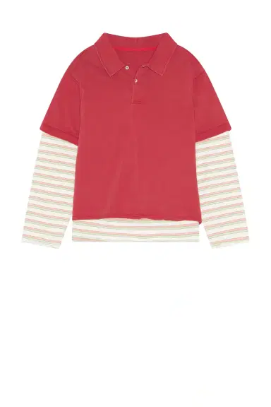 Found Double Layer Stripe Tee | Thumbnail 4 Found Double Layer Stripe Tee | Thumbnail 4