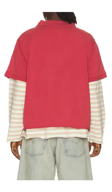 Found Double Layer Stripe Tee | Thumbnail 6 Found Double Layer Stripe Tee | Thumbnail 6