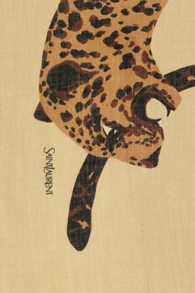 Saint Laurent Leopard Stole Scarf | Thumbnail 3 Saint Laurent Leopard Stole Scarf | Thumbnail 3