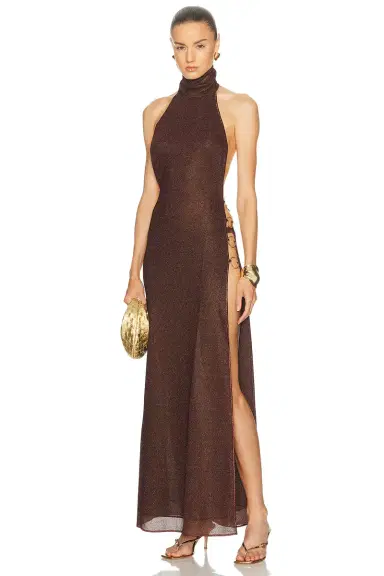 Oseree Lumiere Ring Turtleneck Dress | Thumbnail 1 Oseree Lumiere Ring Turtleneck Dress | Thumbnail 1