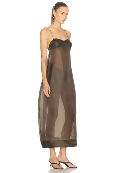 RÓHE Sheer Bustier Volume Dress | Thumbnail 2 RÓHE Sheer Bustier Volume Dress | Thumbnail 2