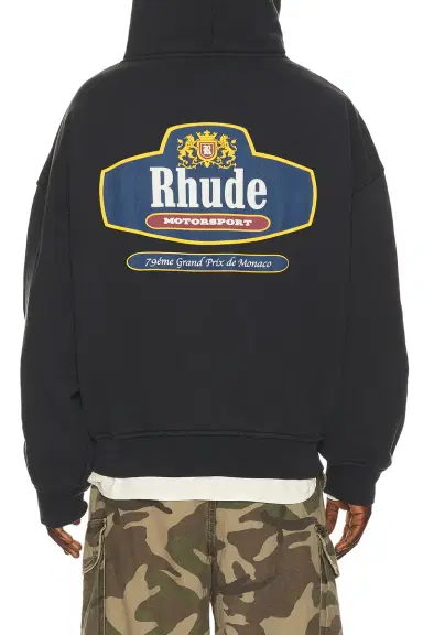 Rhude Racing Crest Zip Up Hoodie | Thumbnail 3 Rhude Racing Crest Zip Up Hoodie | Thumbnail 3