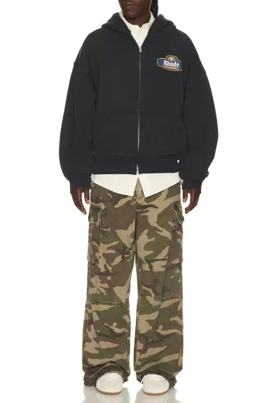 Rhude Racing Crest Zip Up Hoodie | Thumbnail 4 Rhude Racing Crest Zip Up Hoodie | Thumbnail 4