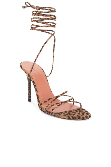 Amina Muaddi Lori Lace Up 95 Heel | Thumbnail 2 Amina Muaddi Lori Lace Up 95 Heel | Thumbnail 2