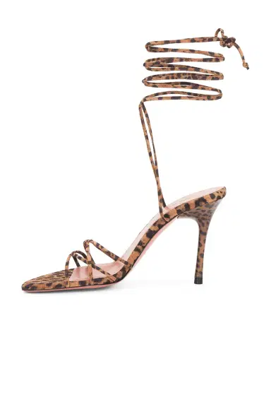 Amina Muaddi Lori Lace Up 95 Heel | Thumbnail 5 Amina Muaddi Lori Lace Up 95 Heel | Thumbnail 5
