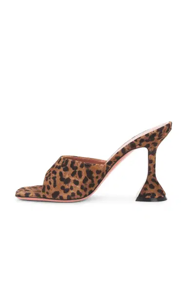 Amina Muaddi Lupita 95 Suede Slipper Mule | Thumbnail 5 Amina Muaddi Lupita 95 Suede Slipper Mule | Thumbnail 5