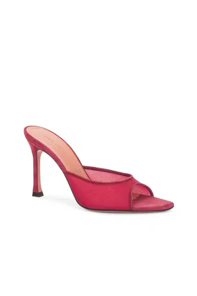 Amina Muaddi Alexa Mesh 95 Slipper | Thumbnail 2 Amina Muaddi Alexa Mesh 95 Slipper | Thumbnail 2