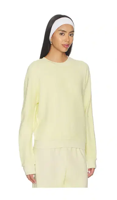 perfectwhitetee Fleece Long Sleeve Crewneck Sweatshirt | Thumbnail 2 perfectwhitetee Fleece Long Sleeve Crewneck Sweatshirt | Thumbnail 2