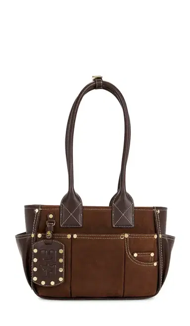 Ganni Posy Small Recycled Suede Bag | Thumbnail 1 Ganni Posy Small Recycled Suede Bag | Thumbnail 1