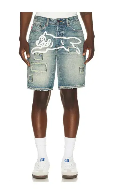 ICECREAM Returner Denim Shorts | Thumbnail 1 ICECREAM Returner Denim Shorts | Thumbnail 1