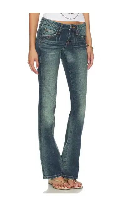 MIAOU Low Rise Flare Jeans | Thumbnail 2 MIAOU Low Rise Flare Jeans | Thumbnail 2