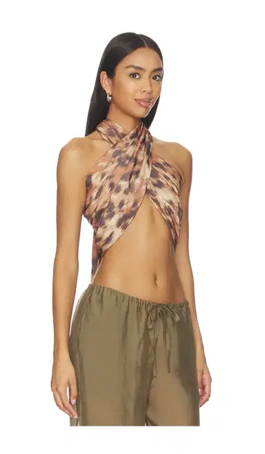 Ganni Printed Wrap Scarf | Thumbnail 2 Ganni Printed Wrap Scarf | Thumbnail 2