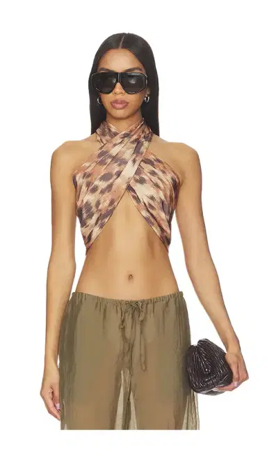 Ganni Printed Wrap Scarf | Thumbnail 1 Ganni Printed Wrap Scarf | Thumbnail 1