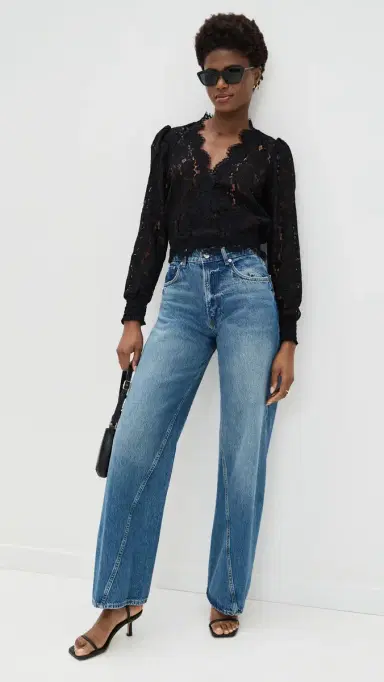 Generation Love Kairi Lace Wrap Blouse | Thumbnail 5 Generation Love Kairi Lace Wrap Blouse | Thumbnail 5