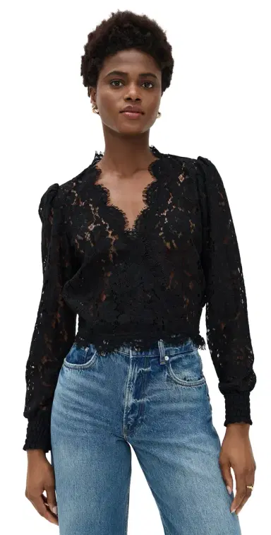 Generation Love Kairi Lace Wrap Blouse | Thumbnail 1 Generation Love Kairi Lace Wrap Blouse | Thumbnail 1