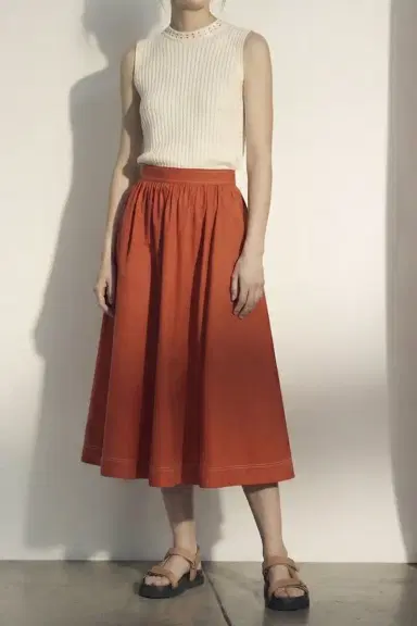 Jason Wu Collection STRETCH COTTON MIDI SKIRT | Thumbnail 1 Jason Wu Collection STRETCH COTTON MIDI SKIRT | Thumbnail 1