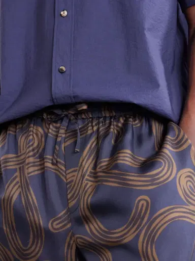 Loewe Paula's Ibiza Straight-Leg Printed Silk Drawstring Shorts - Men | Thumbnail 5 Loewe Paula's Ibiza Straight-Leg Printed Silk Drawstring Shorts - Men | Thumbnail 5