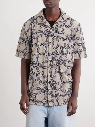 Loewe Paula's Ibiza Camp-Collar Printed Cotton-Blend Terry Shirt - Men | Thumbnail 3 Loewe Paula's Ibiza Camp-Collar Printed Cotton-Blend Terry Shirt - Men | Thumbnail 3