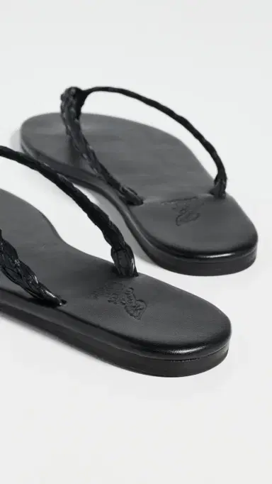 Ancient Greek Sandals Saionara Raffia Flip Flop Black 40 | Thumbnail 4 Ancient Greek Sandals Saionara Raffia Flip Flop Black 40 | Thumbnail 4