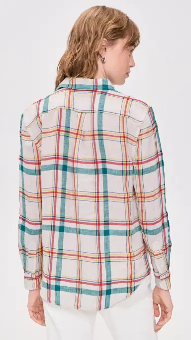 Polo Ralph Lauren ong Sleeved Button Down 2017 White/Teal/Red Multi | Thumbnail 3 Polo Ralph Lauren ong Sleeved Button Down 2017 White/Teal/Red Multi | Thumbnail 3