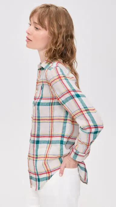Polo Ralph Lauren ong Sleeved Button Down 2017 White/Teal/Red Multi | Thumbnail 4 Polo Ralph Lauren ong Sleeved Button Down 2017 White/Teal/Red Multi | Thumbnail 4